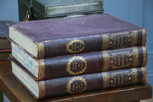 Set of 3 Antique Victorian Books 'The Illustrated London News 1877-1898-1899'
