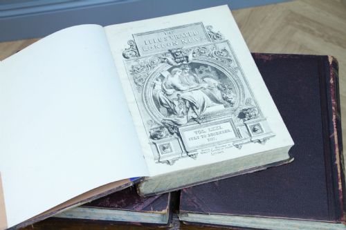 fig 4. Set of 3 Antique Victorian Books 'The Illustrated London News 1877-1898-1899'