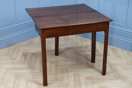 fig 1. Antique Georgian Mahogany Fold Over Top Tea Table Hall Sofa Breakfast Table 1820