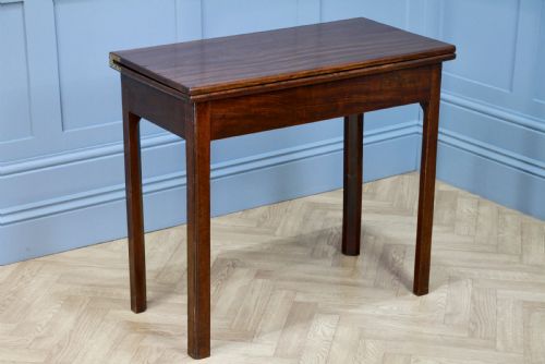 fig 3. Antique Georgian Mahogany Fold Over Top Tea Table Hall Sofa Breakfast Table 1820