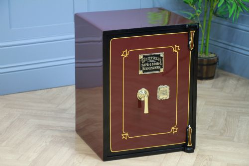 Antique 'Whitfield's' Luxury Fireproof Safe Fully Restored with Keys Vintage