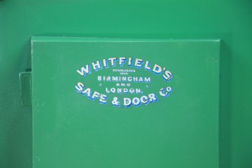 fig 4. Antique 'WHITFIELD'S' Luxury Fireproof Safe Fully Restored With Keys Vintage