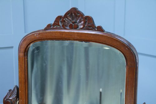 fig 2. Antique Late Victorian Mahogany Ladies Carved Duchess Dressing Table With Mirror