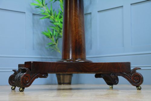 fig 4. Antique William IV Mahogany Fold Over Tea Table Hall Sofa Table