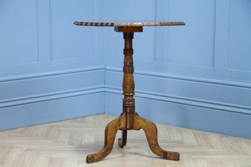 fig 2. Original Antique Edwardian Solid Oak Octagonal Wine Lamp Side Table Occasional C1900