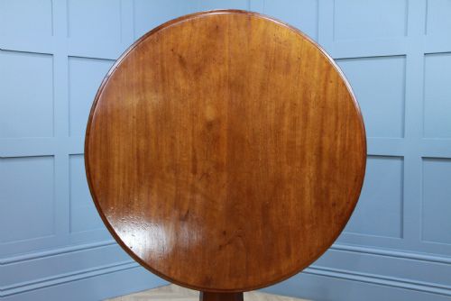 fig 3. Antique Victorian Solid Mahogany Tilt Top Triform Breakfast Dining Table C1850