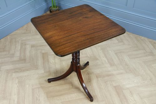 ORIGINAL ANTIQUE GEORGE III REGENCY MAHOGANY TILT TOP TRIPOD WINE TABLE C1810 - ADDITIONAL PHOTO 6