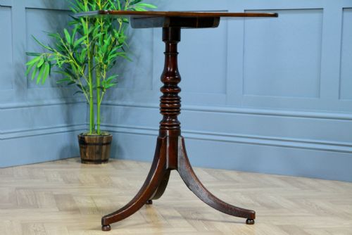 ORIGINAL ANTIQUE GEORGE III REGENCY MAHOGANY TILT TOP TRIPOD WINE TABLE C1810 - ADDITIONAL PHOTO 12