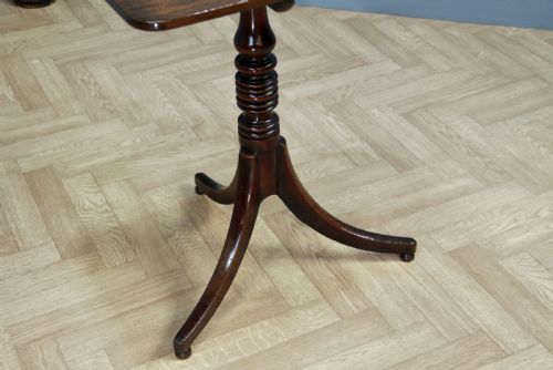 ORIGINAL ANTIQUE GEORGE III REGENCY MAHOGANY TILT TOP TRIPOD WINE TABLE C1810 - ADDITIONAL PHOTO 13