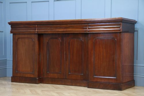 Antique Victorian Breakfront Mahogany Grand Sideboard Restored C1870