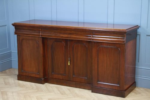 fig 2. Antique Victorian Breakfront Mahogany Grand Sideboard Restored C1870