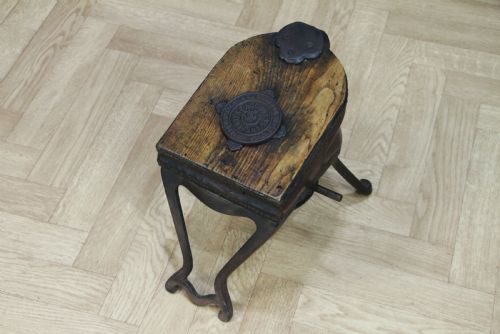 fig 1. Antique Fletcher Russell & Co Ltd Foot Bellows Fireplace Blacksmiths Vintage Working