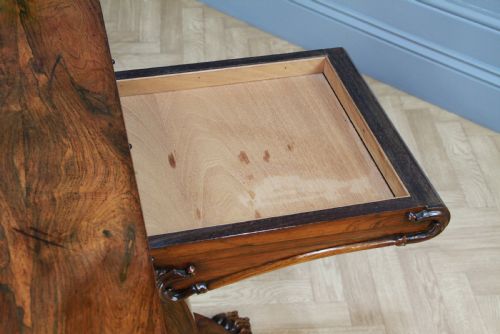 fig 3. Antique Regency Georgian Rosewood Fold Over Card Games Table Hall Sofa Side 1830