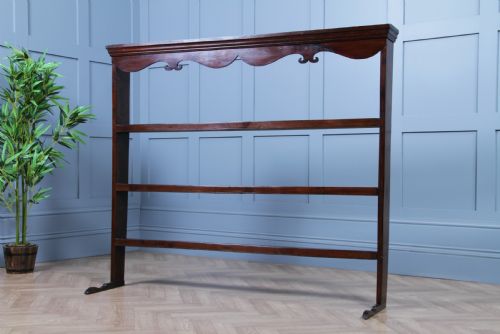 Antique Early Georgian Oak Country Dresser Open Back Plate Rack Only C1800