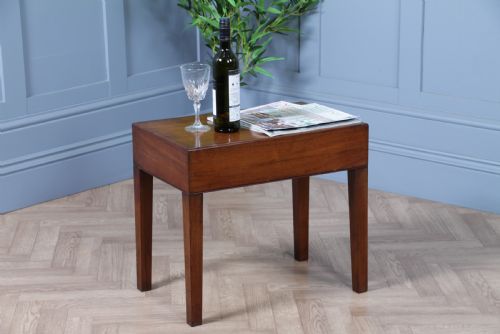 fig 1. Antique Victorian Mahogany Baby Bath, Side Table 1870