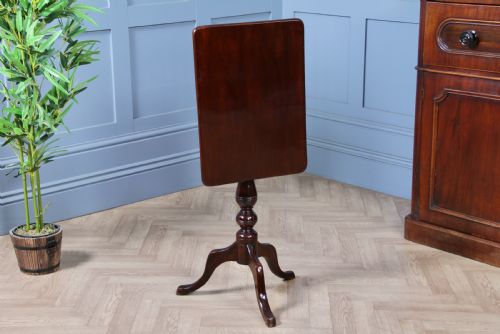 fig 2. Original Antique Victorian Solid Mahogany Tilt Top Turned Tripod Wine Table 1870