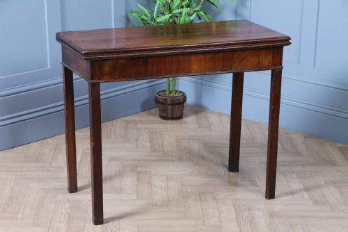 fig 2. Antique Georgian Mahogany Fold Over Top Tea Table Sofa Breakfast Table C1820