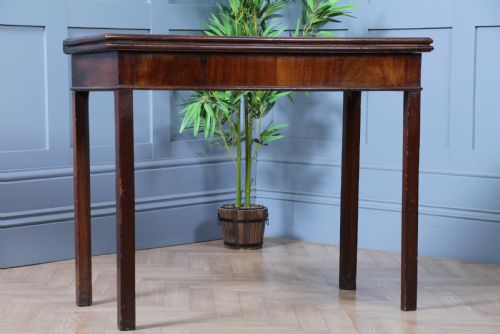 fig 3. Antique Georgian Mahogany Fold Over Top Tea Table Sofa Breakfast Table C1820