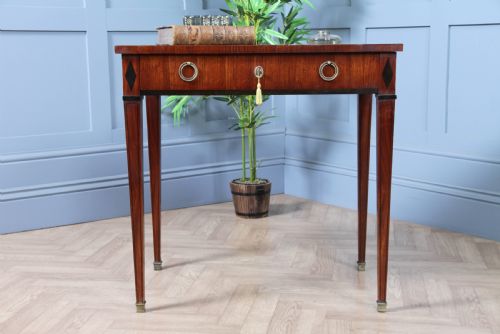 fig 3. Antique 19th Century French Kingwood & Ebony Writing Table SOUBRIER