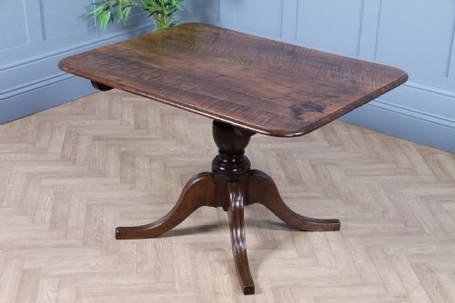 Antique Georgian Country Fiddle Back Oak Flip Top Dining Table Provenance - 1798