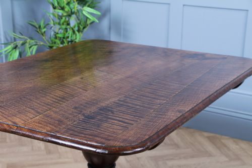 fig 5. Antique Georgian Country Fiddle back Oak Flip Top Dining Table and 5 Matching Chairs 1798