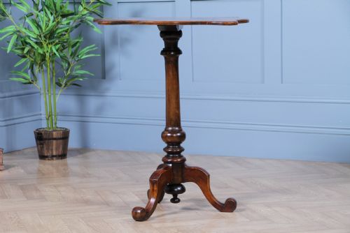 fig 2. Antique Victorian Birdseye Maple, Rosewood, Mahogany & Ebony Inlaid Chess Games Tripod Table C1880