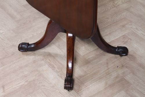 fig 4. Antique William IV Early Victorian Small Solid Mahogany Tilt Top Breakfast Table