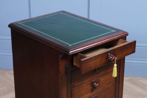 fig 2. Antique Late Victorian Walnut Wellington Filing Chest of 9 Drawers C1890