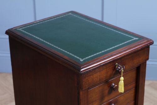 fig 3. Antique Late Victorian Walnut Wellington Filing Chest of 9 Drawers C1890