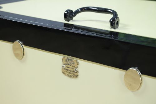 ANTIQUE VICTORIAN GEORGE PRICE STRONG BOX VINTAGE CHEST SAFE FULLY RESTORED 1860 - ADDITIONAL PHOTO 8