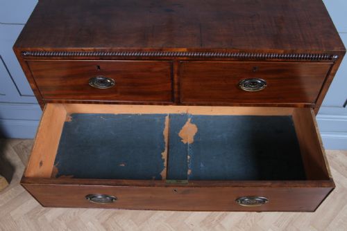 ORIGINAL ANTIQUE WILLIAM IV FIDDLE BACK MAHOGANY COMPACT CHEST OF 5 DRAWERS 1830 - ADDITIONAL PHOTO 20