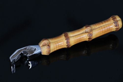 Vintage Danilo Bamboo Handle Bottle Opener Made in France Breveté S.g.d.g C1930