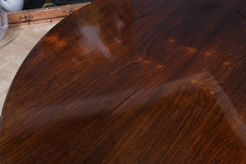 fig 2. Antique Regency William IV Rosewood Grand Tilt Top Round Dining Table C1830