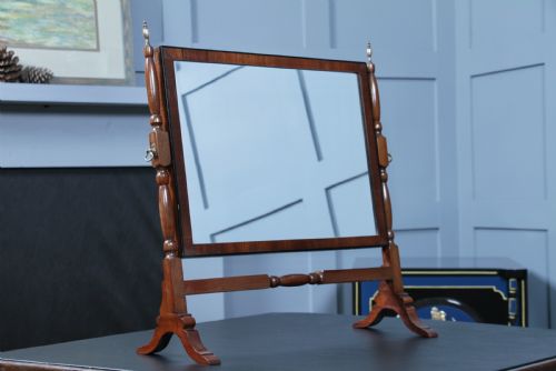Antique Edwardian Mahogany Dressing Table Toilet Swing Mirror C1900