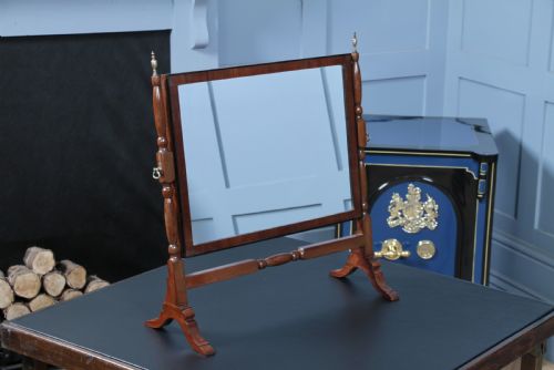 fig 1. Antique Edwardian Mahogany Dressing Table Toilet Swing Mirror C1900