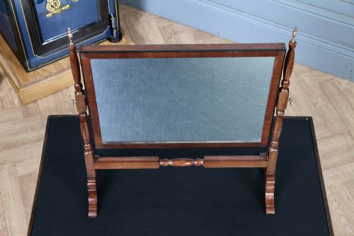 fig 2. Antique Edwardian Mahogany Dressing Table Toilet Swing Mirror C1900