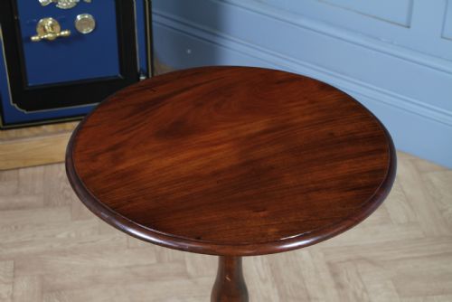 fig 2. Original Antique Victorian Mahogany Tilt Top Tripod Wine Table C1850