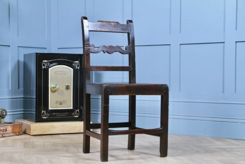 fig 1. Original Antique 18th Century Georgian Welsh Country Made Provincial Chair