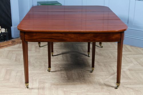 ANTIQUE GEORGIAN MAHOGANY 'D' END SINGLE DROP LEAF DINING TABLE PAIR OF CONSOLE TABLES - ADDITIONAL PHOTO 17