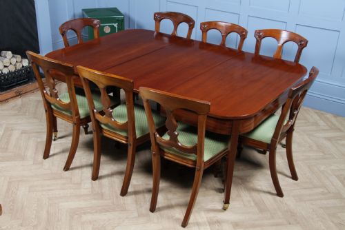 ANTIQUE GEORGIAN MAHOGANY 'D' END SINGLE DROP LEAF DINING TABLE PAIR OF CONSOLE TABLES - ADDITIONAL PHOTO 22