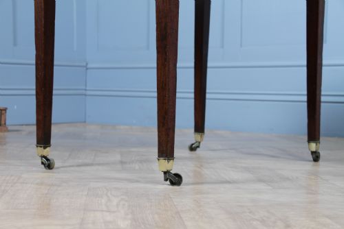 GEORGIAN SOLID MAHOGANY SMALL DROP LEAF PEMBROKE OCCASIONAL TABLE WITH DRAWER - ADDITIONAL PHOTO 7