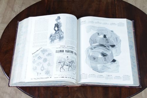 fig 2. Large Antique Victorian Book 'The Illustrated London News 1898 July - Dec' Books