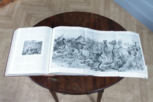 fig 3. Large Antique Victorian Book 'The Illustrated London News 1898 July - Dec' Books
