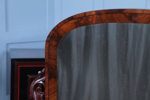ANTIQUE VICTORIAN MAHOGANY GRAND 4 DRAWER CARVED DRESSING TABLE WITH MIRROR 1870 - ADDITIONAL PHOTO 13