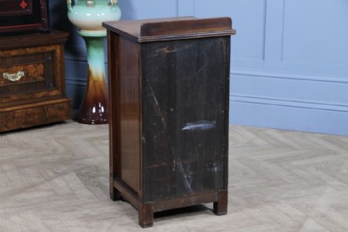 VICTORIAN M WOODBURN WALNUT AESTHETIC MOVEMENT BEDSIDE CUPBOARD LAMP SIDE TABLE - ADDITIONAL PHOTO 13