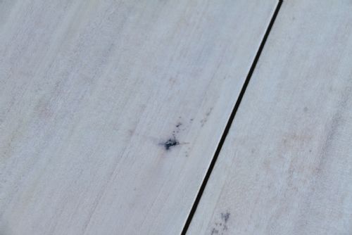 ANTIQUE VICTORIAN BLEACHED MAHOGANY SCRUB TOP PAINTED DROP LEAF PEMBROKE TABLE RESTORED - ADDITIONAL PHOTO 20