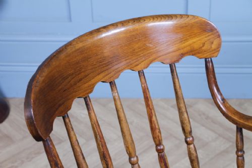 ANTIQUE 19TH CENTURY AMERICAN COLONIAL BENTWOOD ELBOW CHAIR - ADDITIONAL PHOTO 3