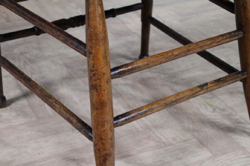 ANTIQUE 19TH CENTURY AMERICAN COLONIAL BENTWOOD ELBOW CHAIR - ADDITIONAL PHOTO 8