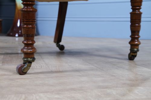 ANTIQUE EDWARDIAN CARVED WALNUT ORIGINAL UPHOLSTERY NURSING CHAIR C1890 - ADDITIONAL PHOTO 14