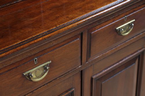 ANTIQUE LATE VICTORIAN 19TH CENTURY ARTS CRAFTS WALNUT GLAZED BOOKCASE CABINET C1890 - ADDITIONAL PHOTO 13